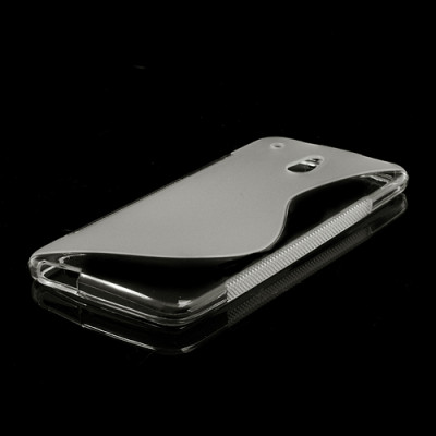 Силиконови гърбове Силиконови гърбове за HTC Силиконов гръб ТПУ S-Case за HTC M4 One mini, прозрачен